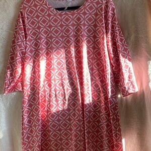 Geometric Pink Patterned Dress